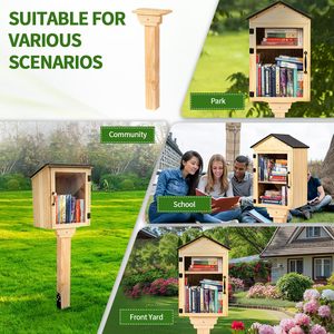 Kit de montage pour bibliothèque compacte, ancrage au sol sans crevaison, <span class=keywords><strong>poteau</strong></span> en bois et support étanches 4x4x31,5 pouces, installation facile pour usage extérieur - Product Image 5