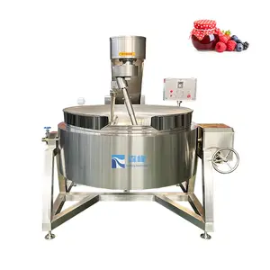 Precio de fábrica Industrial automático procesamiento de alimentos hervidor mezclador pasta mezclador de alimentos máquina de cocina