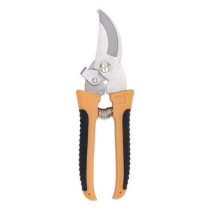Lu Ban's Work <b>Garden</b> Shears Stainless Steel Bypass Pruner For Pruning Fruit Trees Orange Plastic Handle Manual <b>Tool</b> - Product Image 4