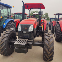 Tracteur agricole compact YTO EX904 90HP 4x4 avec cabine, moteur diesel, boîte de vitesses - Utilisation agricole et de construction, multifonctionnel