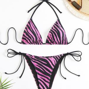 Conjunto de Bikini de 2 Piezas de Diseño de Lujo al por Mayor 2025, Cintura Alta, Control de Abdomen, Push-Up, Diseño Personalizado, Bikini Cheeky para Mujeres Maduras - Product Image 5