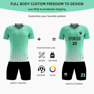 Uniforme sportif de football pour hommes de haute qualité combinaison d'entraînement de football à séchage rapide ensemble OEM personnalisé de kit de football - Product Image 6