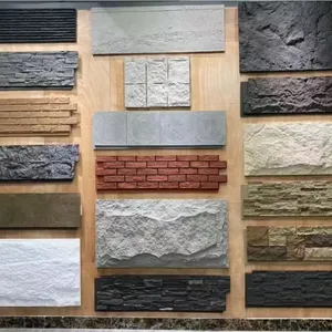 Lujo Pu Mushroom Stone Faux Artificial Pesos ligeros Pizarra Piedra Pared Rock Wall Panel de elevación en lugar de piedra