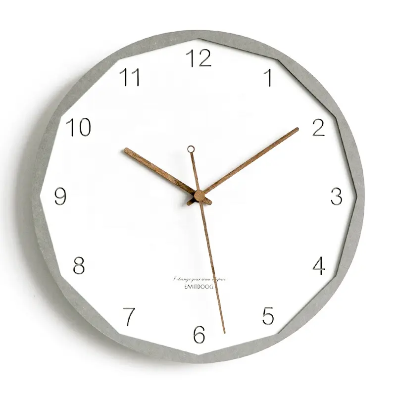 2019 EMITDOOG Design Modern Classic Wall Clock With Silent Movement Office Decorative Wall Watch Clock For Sale DIY Indian