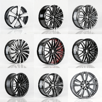 Neue Geschmiedete Aluminium-Legierung Autofelgen 18 19 20 21 22 Zoll 5x112 5x120 Felgen Schwarz Offroad 4x4 Passend für BMW Tesla Model3 SUV