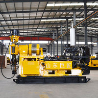 Foreuse hydraulique professionnelle diesel avec moteur et pompe à 10 vitesses pour le forage de puits d'eau profonds jusqu'à 600 m