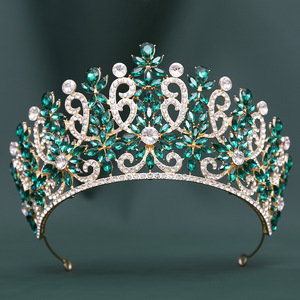 Moda europea americana barocca corona di cristallo festa di compleanno corona corona corona di nozze <span class=keywords><strong>da</strong></span> sposa - Product Image 2