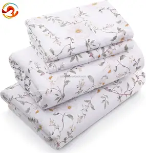 Chinese Manufacture Super King Size Bedsheet Microfiber Bed Sheet Set Bedding Set