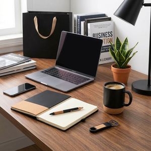 Wholesale Premium Personalized Ceramic Cork Mug A5 <b>Notebook</b> Pen Keychain Business Gift <b>Set</b> for Corporate Events & VIP Gifting - Product Image 6