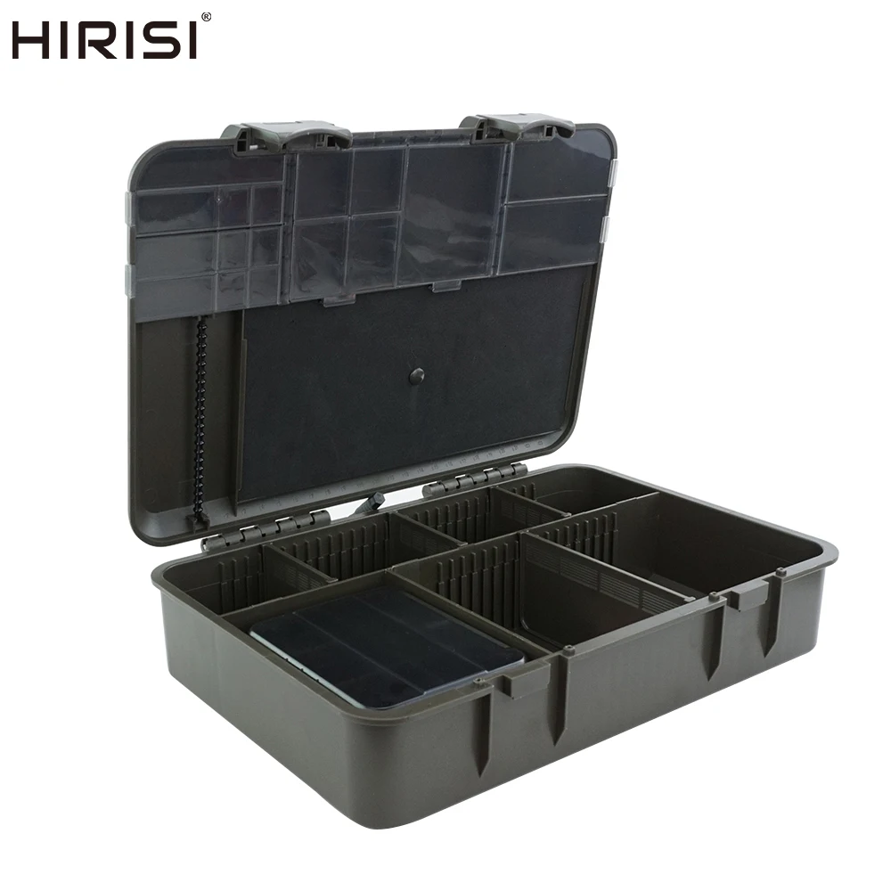 carp fishing box Hirisi Portable Fishing Tackle Box for Lake, Ocean & River – Multipurpose  Fishing Accessories Storage, Ideal for Gear Organization