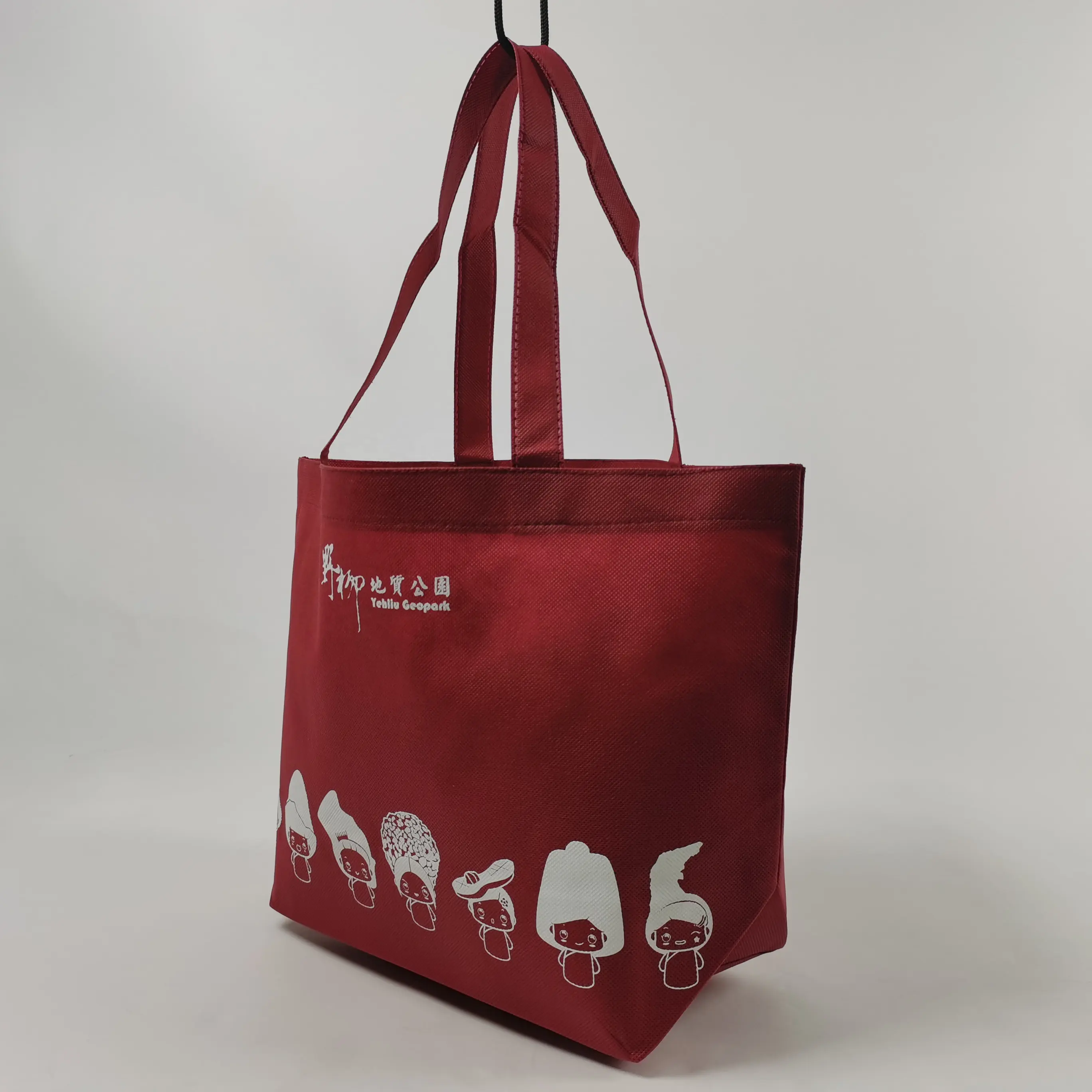 طوي حقيبة تسوق قابلة لإعادة الاستخدام غير المنسوجة برز حمل حقيبة تسوق مخصصة غير حقيبة من القماش