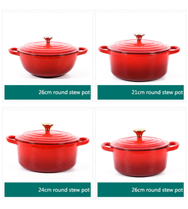 Ensemble de casseroles en fonte émaillée antiadhésive, compatible lave-vaisselle, four et mijoteuse, pour ragoûts, soupes, pain et pommes de terre - Product Image 6