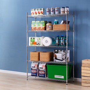 Étagère utilitaire en métal chromé à 5 niveaux, 47,7 po de largeur x 18 po de profondeur x 72 po de hauteur - Product Image 5