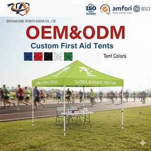 เต็นท์โฆษณาสำหรับงานกลางแจ้งแบบกำหนดเอง พร้อมบูธปฐมพยาบาล ติดตั้งง่าย <span class=keywords><strong>ส</strong></span>ำหรับงานมาราธอนและทัวร์นาเมนต์ - Product Image 1