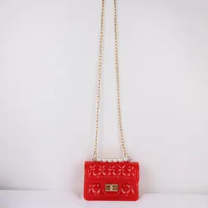 샘플 무료 도매 저렴한 가격 패션 귀여운 다채로운 젤리 숙녀 지갑과 핸드백 PVC 젤리 가방
