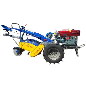 Hoge Kwaliteit Diesel 12hp 15hp 18hp 20hp 22pk 25 Pk Power Tiller Met Ploeg Lopende Tractor Ploeg Lopen Tractor Prijs