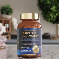 Capsules de complément complexe de magnésium 12-en-1 : Nutrition minérale ciblée pour des cheveux sains, une peau éclatante et un teint lumineux