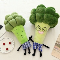 Jouet en peluche de fruits et légumes mignon de dessin animé, coussin en forme de chou-fleur, promotion bon marché, jouets en peluche personnalisés de fruits et légumes