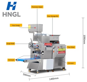 Máquina para Hacer Fideos <span class=keywords><strong>Chow</strong></span> Mein, Máquina de Producción de Espaguetis, Cortadora de Pasta Comercial - Product Image 4