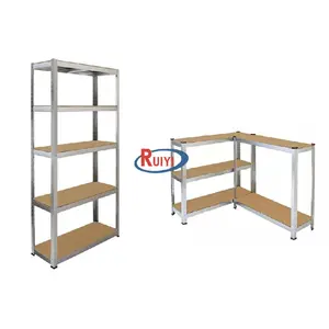 indoor & outdoor 5 layer metal garage storage shelf /boltless shelf