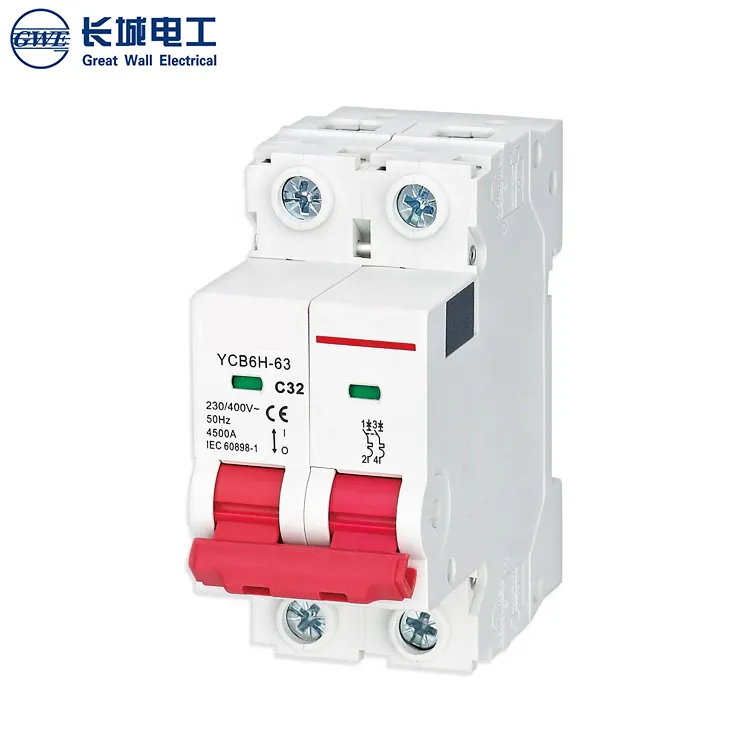 Professional Dc 40 Amp Circuit Breaker 2pole 6-63a Mini Solar Pv Mcb 550v 800v Current Breaker