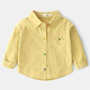Tienda en Línea China con Camisas Blancas Lisas Elegantes para Niños, Ropa Infantil de Proveedor Chino - Product Image 1