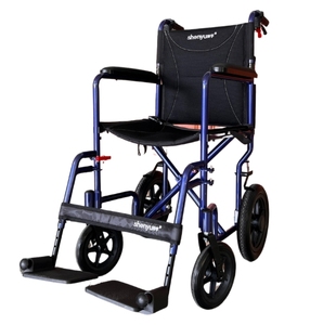 Silla de ruedas de transporte Manual plegable ajustable de alta calidad Venta caliente para ancianos - Product Image 5