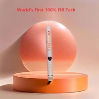 Première fer à lisser 2-en-1 au monde avec plaques extra larges de 42 mm pour des ondulations volumineuses, pour cheveux et soins de la peau, 100 % FIR | 20M Ions |   Cool Shot & Swivel Cord