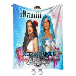 Manta de Viaje de Forro Polar Sublimado con Diseño Personalizado de México, Manta de Poliéster con Diseño de México Mama Chingona Toxica - Product Image 6