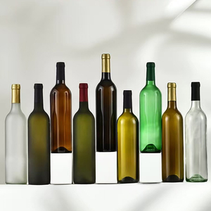 750ml <strong>Champagne</strong> Sake Shochu Burgundy Bordeaux Wine <strong>Bottles</strong> Black Brown Green Amber Wine Glass <strong>Bottles</strong> With Cork Stopper - Product Image 2