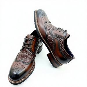 Nuove Scarpe Eleganti Autunnali da Uomo in Pelle di Vacchetta Impermeabili per Affari e Matrimoni - Product Image 2