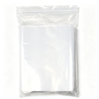 Sacs refermables en LDPE personnalisés pour l'emballage alimentaire, sacs en plastique transparents avec fermeture à glissière