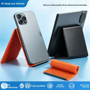 Soporte Flexible <span class=keywords><strong>de</strong></span> Silicona para Teléfono, Soporte Multifuncional Plegable Tipo Tarjeta, Organizador <span class=keywords><strong>de</strong></span> Escritorio Ajustable y Plegable para Celular, Manos Libres - Product Image 1