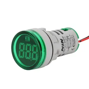 NIN 22mm AC 220V 380V AD101-22KW affichage numérique led indicateur de puissance compteur d'énergie compteur