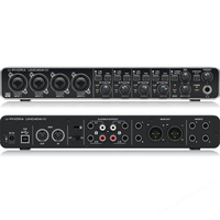 Behringer UMC404HD Audiophile 4x4, Antarmuka Audio/MIDI USB 24-Bit/192 kHz dengan Preamplifier Mikrofon Midas