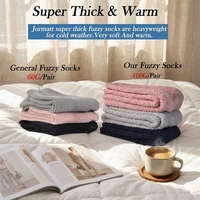 Chaussettes d'Intérieur en Polaire Épaisse pour Femme – Prix Usine, Personnalisables, Chaudes et Antidérapantes, Hiver