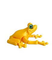 Penjualan Panas Mainan Katak Cetak 3D Mainan Katak yang Dapat Diputar dengan Sendi Bergerak Figur Aksi Hadiah untuk Dewasa Mainan Fidget untuk Autisme ADHD