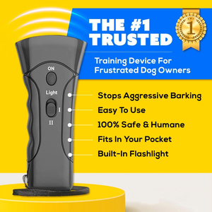 Bán buôn siêu âm Dog Repeller đào tạo hồng ngoại Bark nút điều khiển im lặng chống sủa LED Adapter - Product Image 2