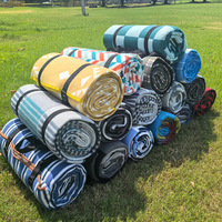 Tapis de camping et pique-nique imperméable et anti-humidité en EVA avec film en aluminium et suède épaissi, tapis carré pour pelouse et parc en extérieur
