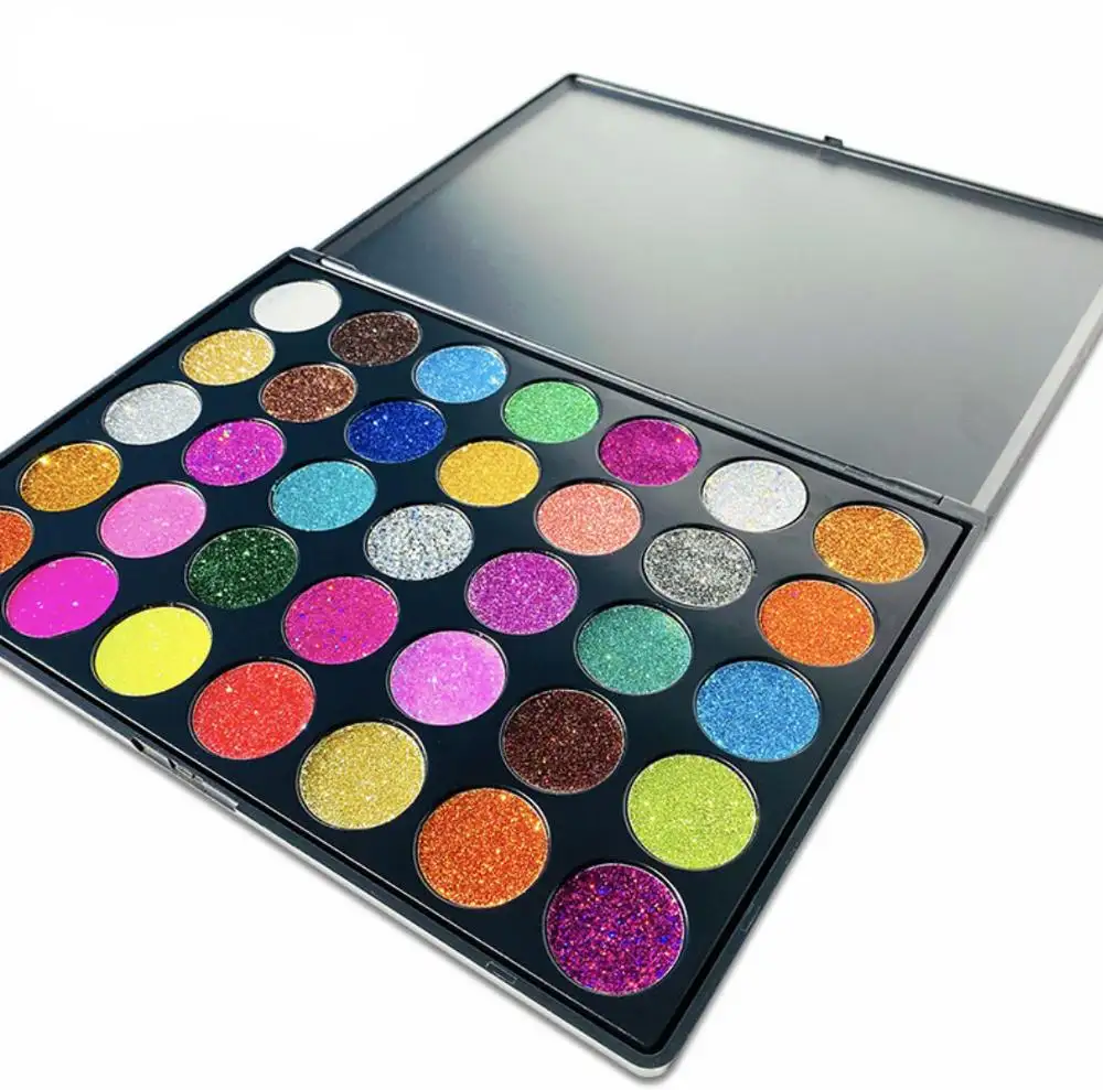 Paleta de sombras paletts personalizada, paleta de sombra para os olhos sem logotipo personalizado, 35 cores