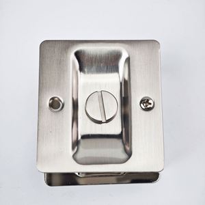 WEKIS Custom Solid Brass Pocket Door Lock with <b>Screw</b> Installation Baby Safety Modern Design Privacy & Passage Features - Product Image 3