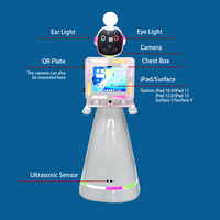 Machine Photobooth Mobile à Bras Robotique avec Lumières Colorées, Écran Tactile iPad et Imprimante Photo Instantanée pour Événements - Offre Spéciale