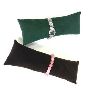 Braccialetto in pelle scamosciata verde all'ingrosso della fabbrica cinese cuscino espositivo per gioielli - Product Image 6
