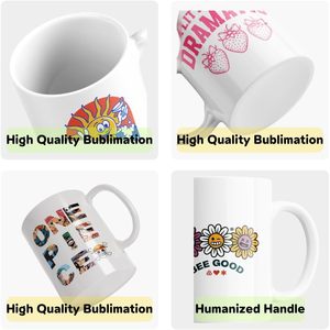 Tazas Blancas para Sublimación, Tazas para Café de 11 oz con Caja para Café, Sopa, Té, Leche, Latte, Chocolate Caliente, Juego de 36 - Product Image 6