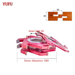YUFU Fraise à rainurer combinée en alliage de tungstène à six lames avec cadre interne en alliage dur - Product Image 5