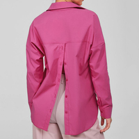 Chemisier à manches longues au design personnalisé Chemisier ouvert au dos pour femmes Chemise taille plus pour femmes