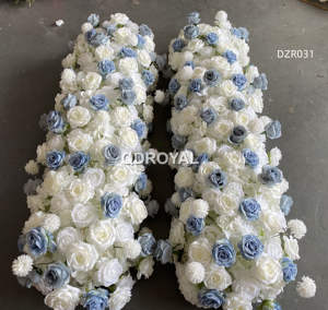 מפעל הסיטונאי פרחים לבנים שולחן פרח רצועת ראש שולחן עבור כלה קישוט שולחן הכלה - Product Image 4