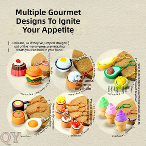 QY Llavero Squishy Mini 5cm De Comida Simulada Dumpling Fruta Juguete Suave Antiestrés Colgante Para Mochila - Product Image 2