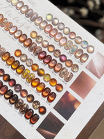 Gel à ongles EU 32 couleurs Pomelo Caramel Can Dew, collection Automne Hiver 2026, effet Maillard marron, œil de chat