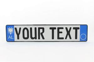 Matrícula de coche europea digital de plástico de tamaño británico personalizada, matrícula de metal de vehículo de aluminio en relieve Acrílico - Product Image 6